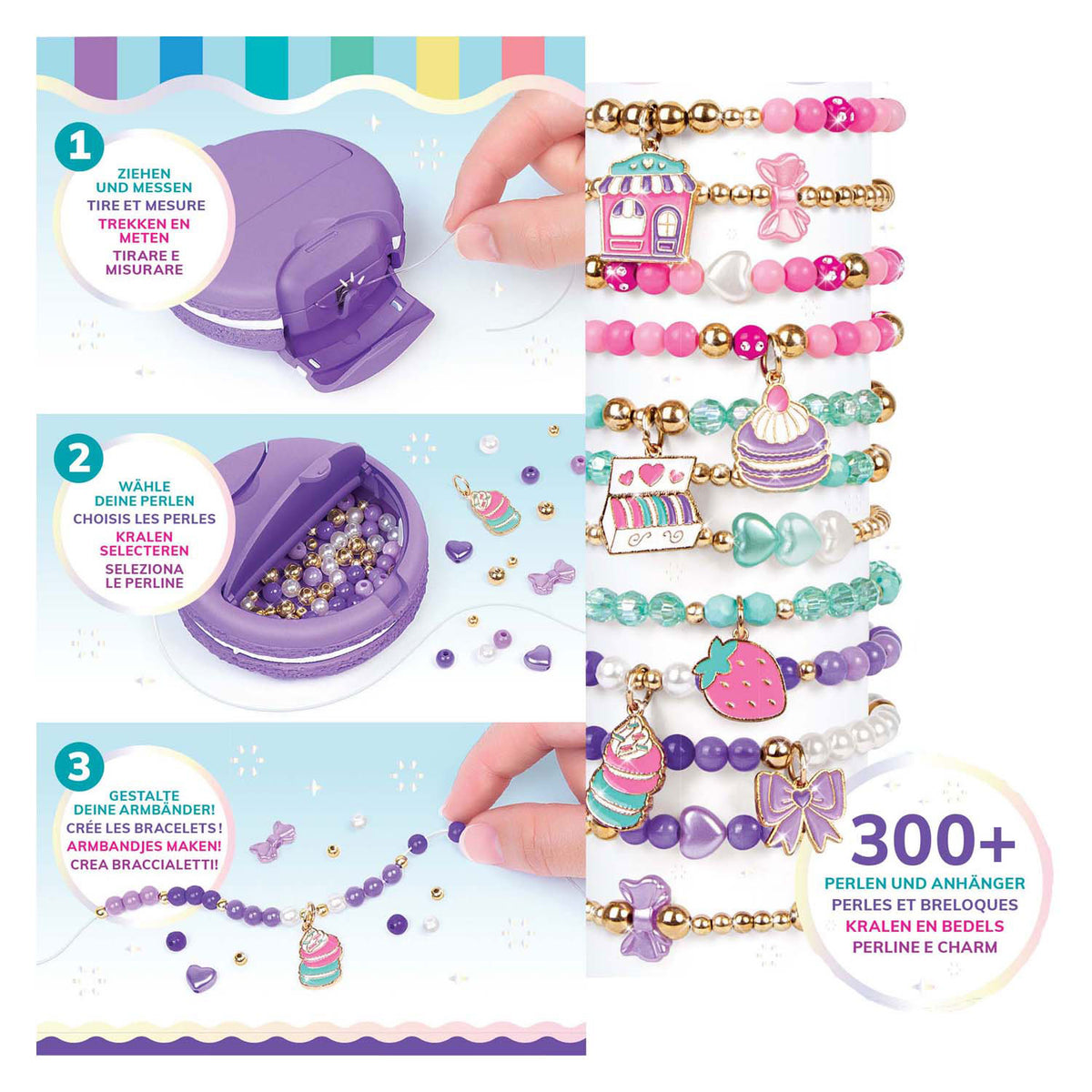 Hazlo real - estudio de pulseras macarons - haz 12 pulseras únicas