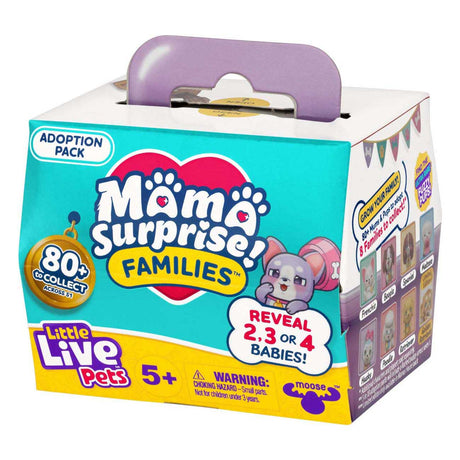 Conjunto de adopción de cachorros para familias sorpresa de mamá de Little Live Pets