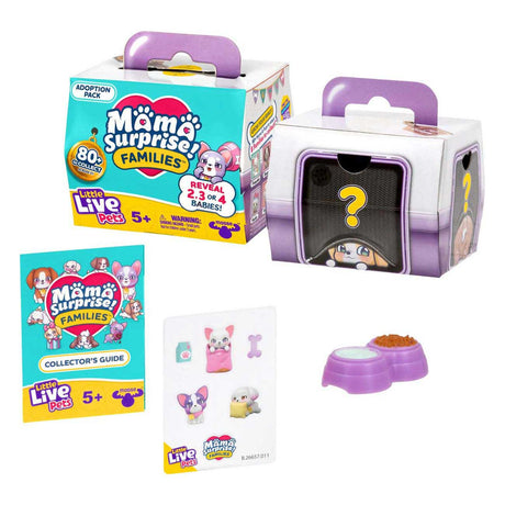 Conjunto de adopción de cachorros para familias sorpresa de mamá de Little Live Pets