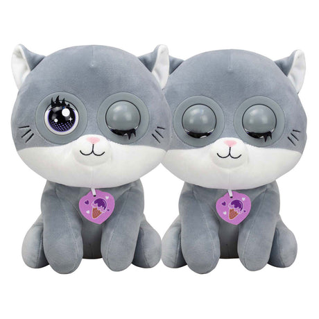 Silverlit winksies blueberry gatito - peluche interactivo en una taza de helado