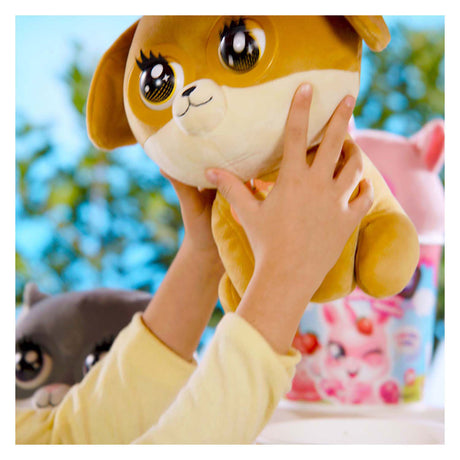 Silverlit Winksies Caramel Puppy - Peluche interactivo en una taza de helado
