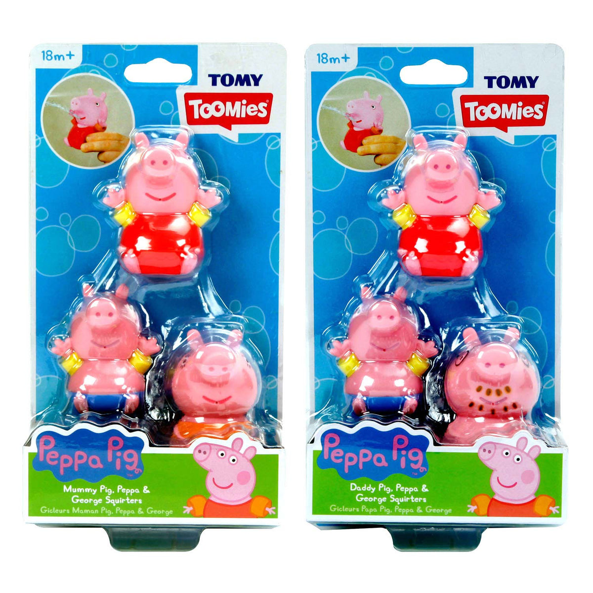 Tomy Peppa Pig Figuras Sprayers de agua, 3er.
