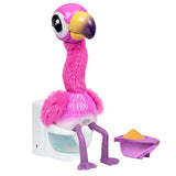 Pequeñas mascotas vivas - gottago flamingo - peluche interactivo - canta, baila y hace caca real