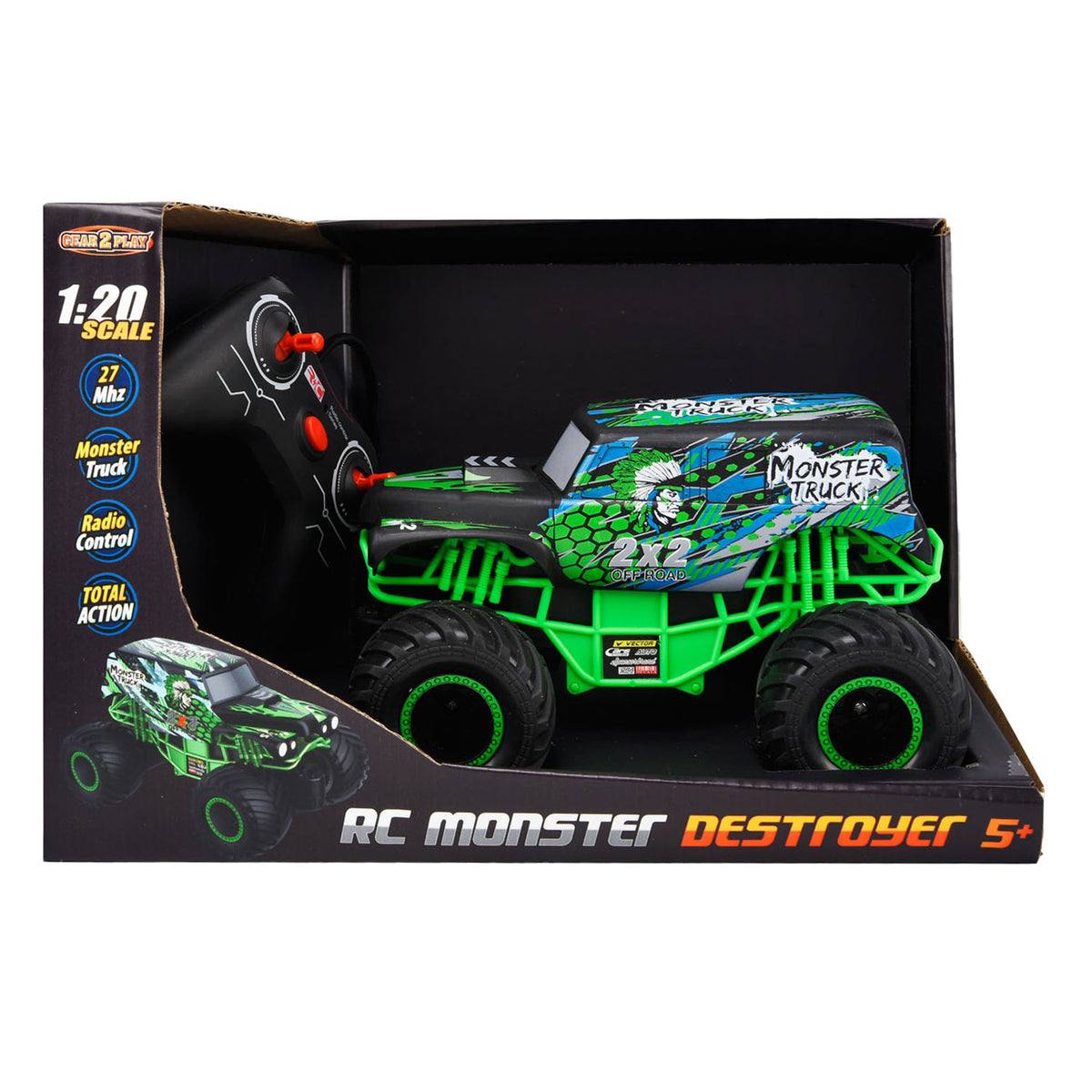 Gear2play rc monstruo destructor camión monstruo 1:20