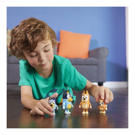 Figuras de juego familiares Bluey de Moose Toys, 4 piezas.