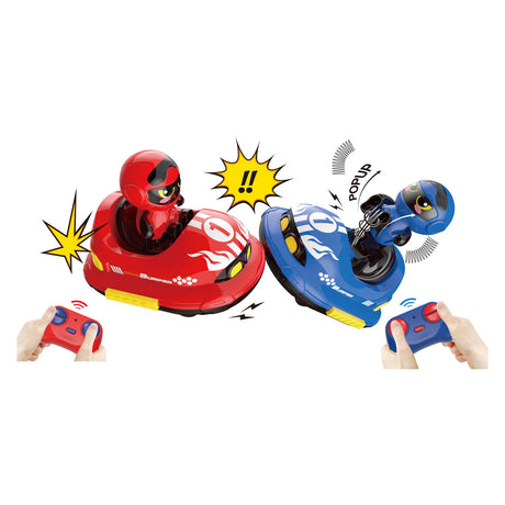 Gear2play RC Crazy Bumper Cars Duo Set - Coches chocadores controlables - ¡Enfréntate a un duelo de choque!