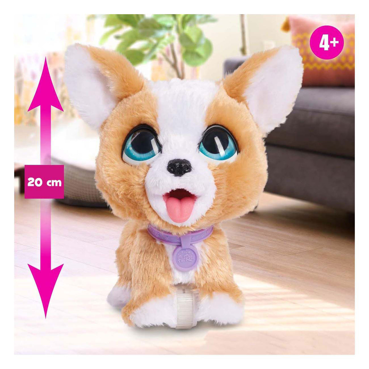 Just play furreal poopalots corgi cachorro - peluche interactivo