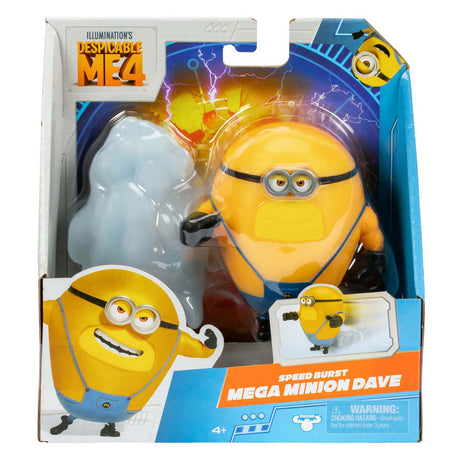 Moose Toys Despicable Me 4 - Speed Burst Mega Minion Dave - Figura de acción