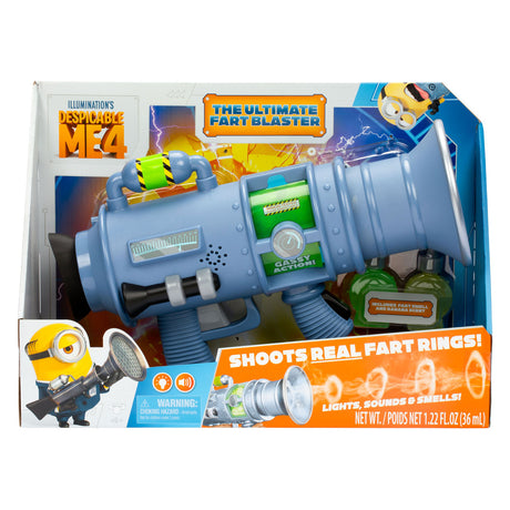 Moose Toys Despicable Me 4 - Lanzador de pedos definitivo con luz y sonido