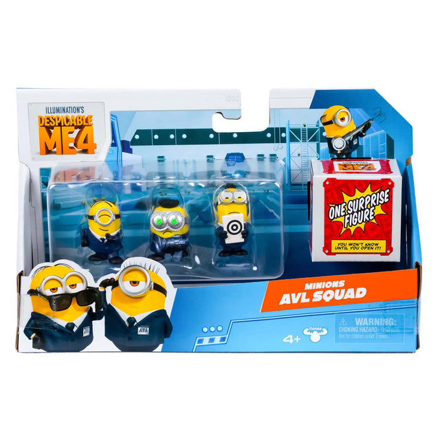 Pic Desable Me 4 - Figuras de juego de Party Bus, paquete de 4