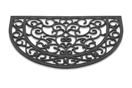 HQ felpudo antiguo semicircular goma 40x60cm