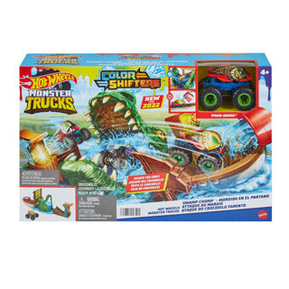 Tamaño de ruedas calientes Swamp Chomp Playset