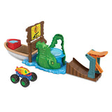 Tamaño de ruedas calientes Swamp Chomp Playset