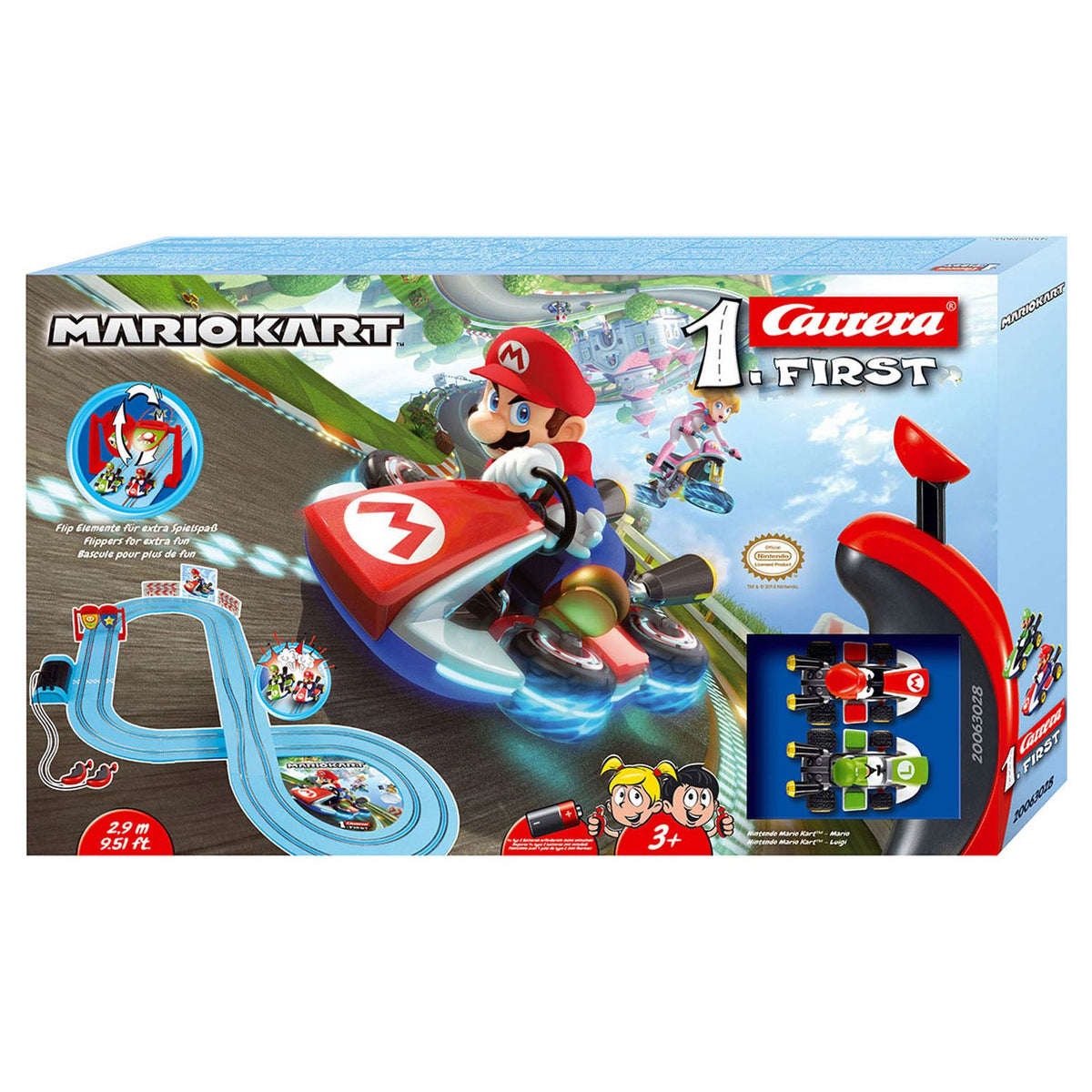 Carrera primera pista de carreras, 2,9 m - mario kart