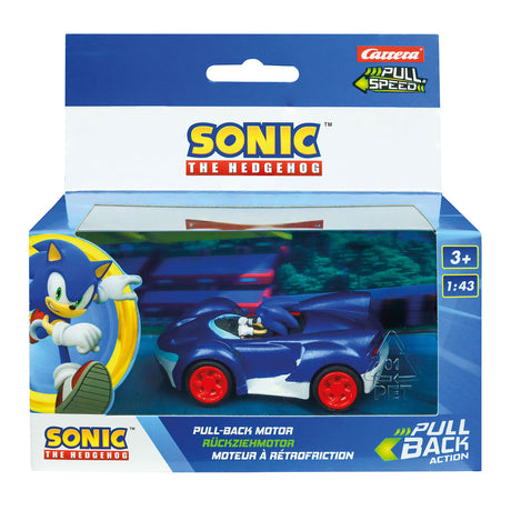 Carrera pull back car team sonic racing - sonic speed star