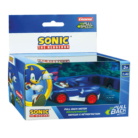 Carrera pull back car team sonic racing - sonic speed star