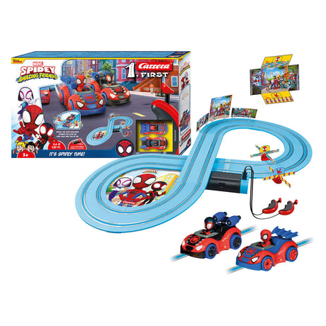 Carrera, primera pista de carreras de spinners con telarañas, 2,4 m