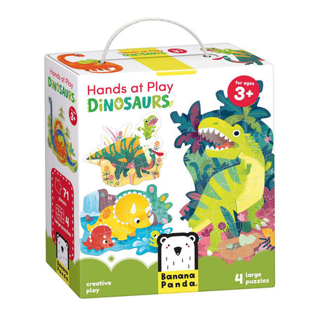 Dinosaurio del rompecabezas del panda del plátano