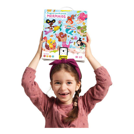Banana panda - sirenas mágicas de rompecabezas jumbo - 60 piezas
