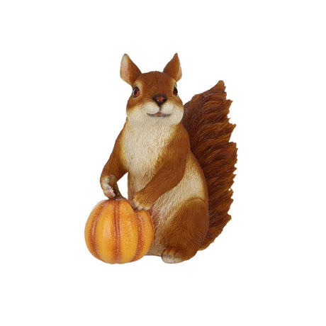 Esschert design ardilla con calabaza 15x6,8x15cm poliresina