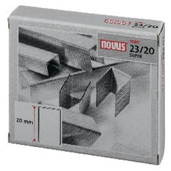 Grapas novus plata 23 20 metal 1.000 piezas 170 hojas