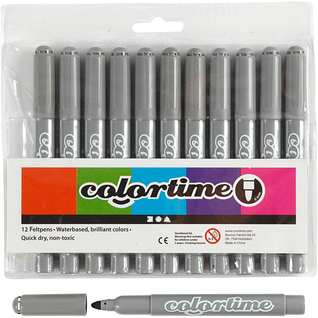 Empresa creativa https: www.cchobby.nl colortime-pens-line-thickness-5-mm-gray-12-piece-1-box