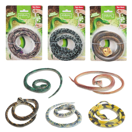 Toi-toys mundo animal serpiente realista estirable 60cm 8 surtidos