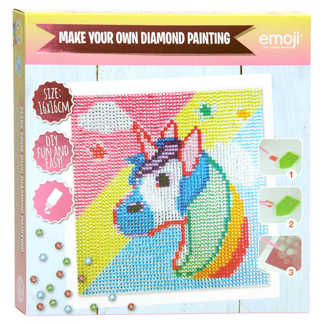 Pintura de diamantes Sambro Emoji - Unicornio