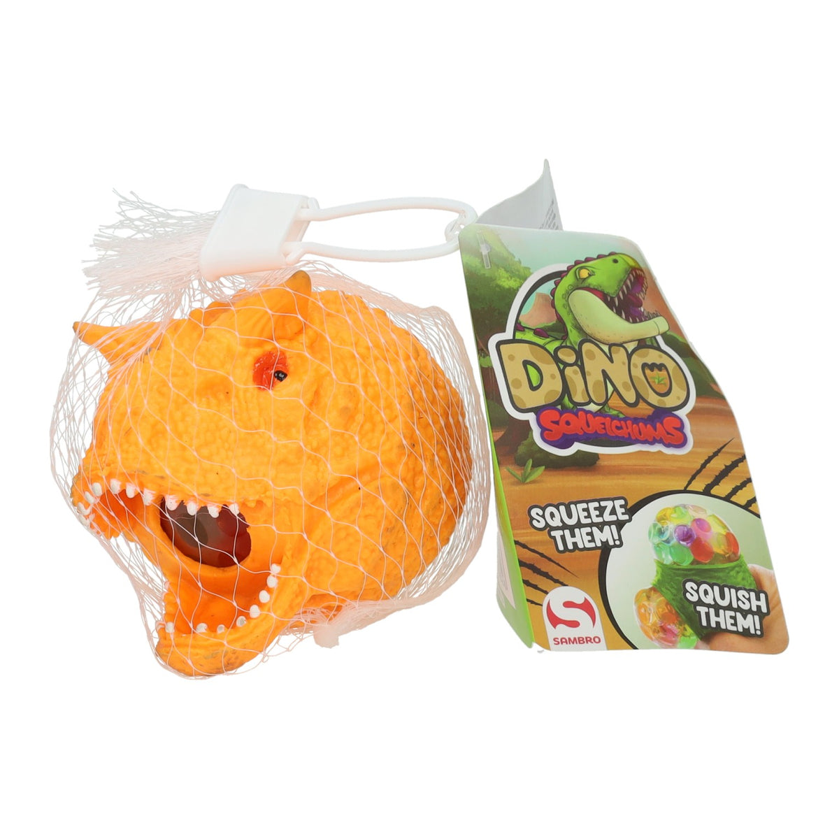 Sambro pelota exprimible dinosaurio, 5cm