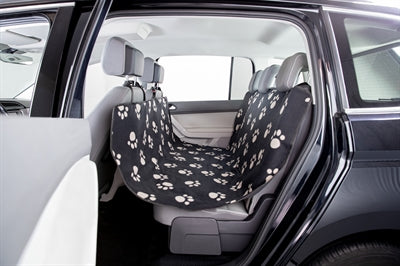 Trixie Manta para coche estampado de patas polar de nailon negro beige