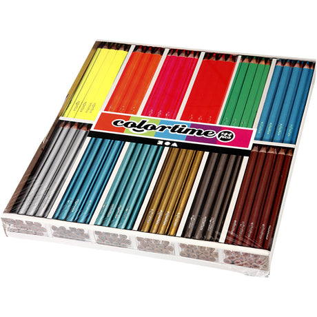 Empresa creativa https: www.cchobby.nl colortime-colored-pencils-l-17-45-cm-fill-3-mm-metallic-colors-neon-colors-144-piece-1-box