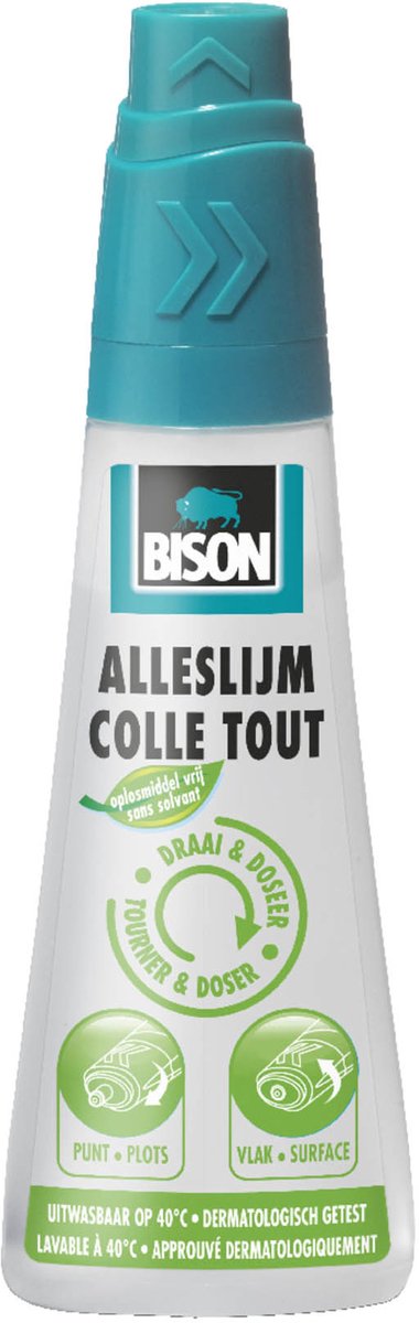 Pegamento multiusos Bison dosis vuelta sin disolventes 90 ml