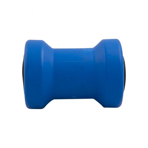 Rodillo de quilla para barco azul 132x70, eje 20 mm.