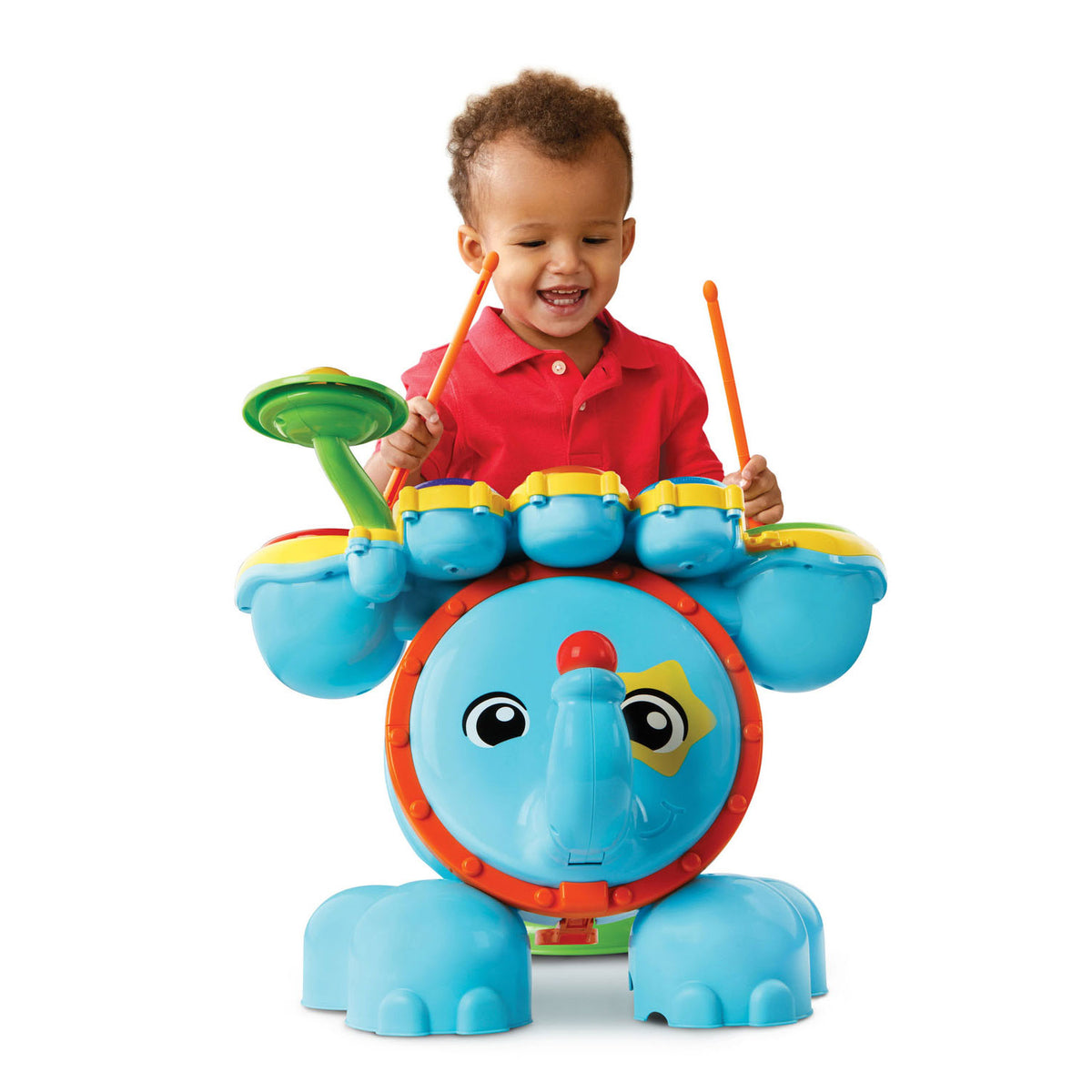 Batería vtech rock cuero - juguetes educativos bebe - sonido y juegos - instrumento musical bebe