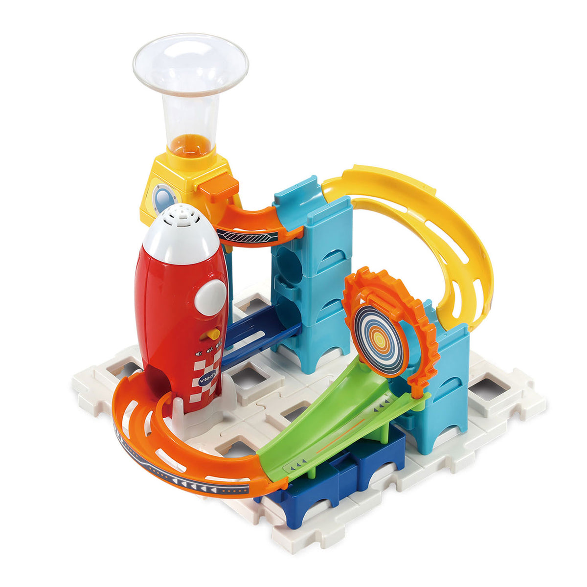 Vtech Marble Rush Rocket Set pista de mármol electrónica m100e - 79 piezas - incl. 10 canicas con efectos de luz y sonido - regalo - juguetes de 3 a 12 años