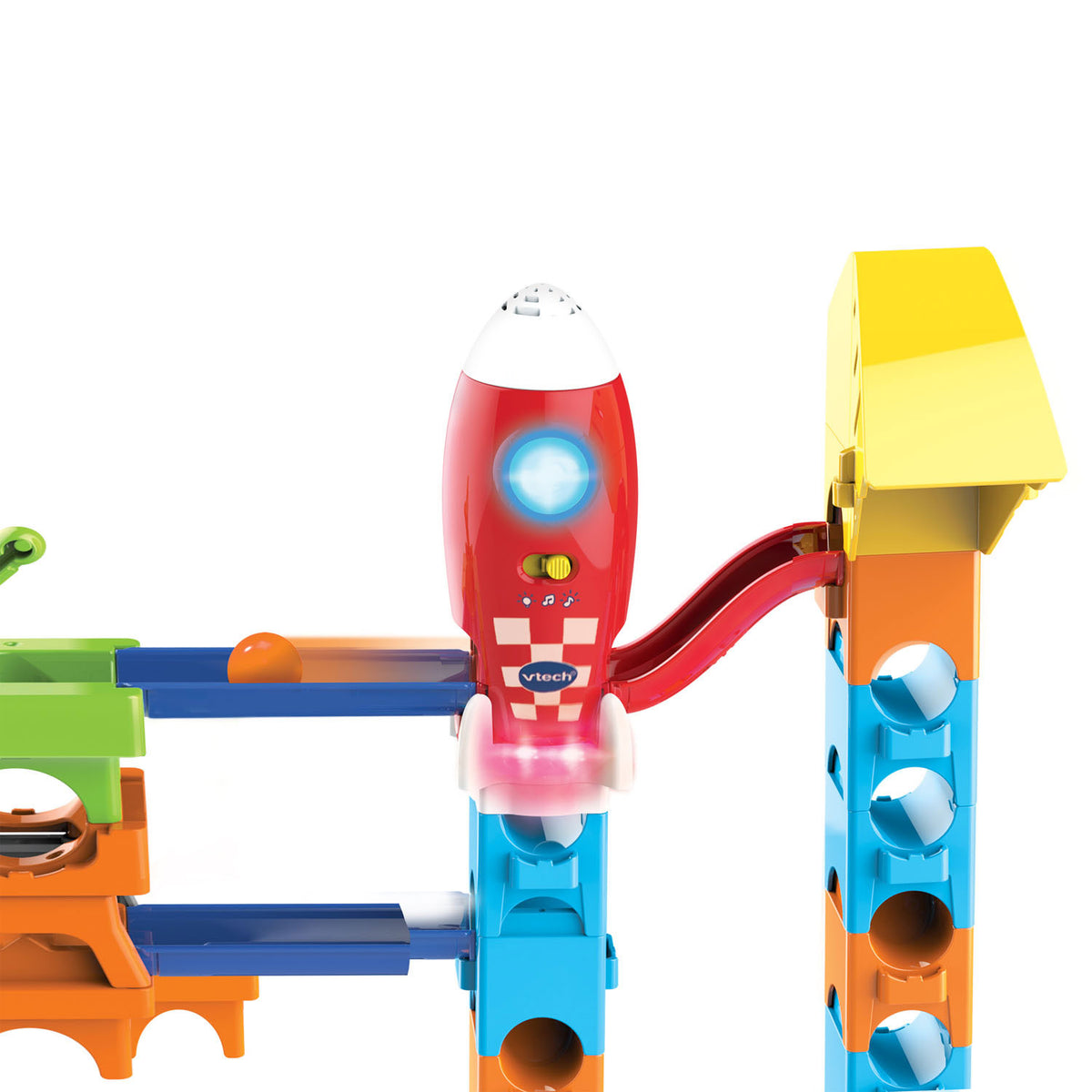 Vtech Marble Rush Rocket Set pista de mármol electrónica m100e - 79 piezas - incl. 10 canicas con efectos de luz y sonido - regalo - juguetes de 3 a 12 años