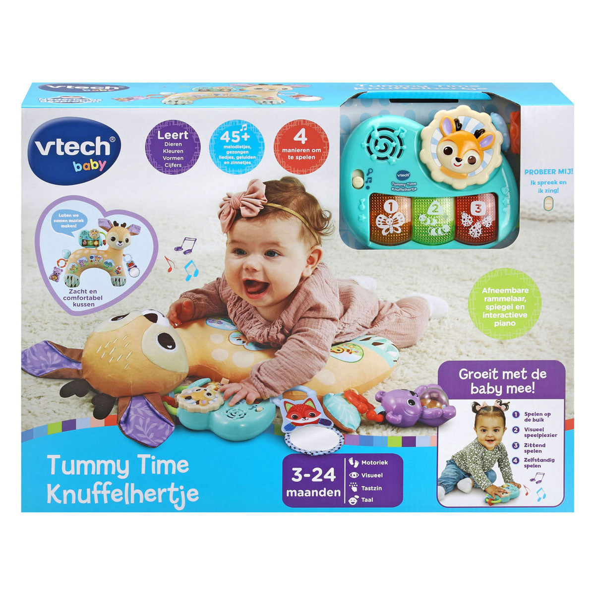 Amigos animales Vtech tiempo boca abajo venado de peluche