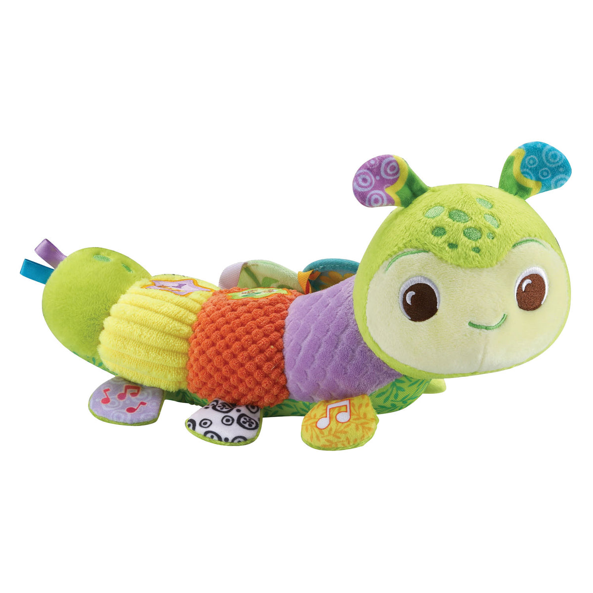 Vtech descubre la oruga de peluche de cuero