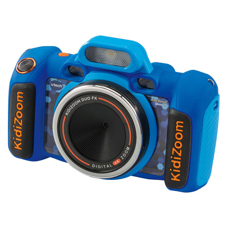 Cámara infantil vtech kidizoom duo fx - juguetes interactivos - toma fotos y vídeos - juguetes a partir de 4 años - azul