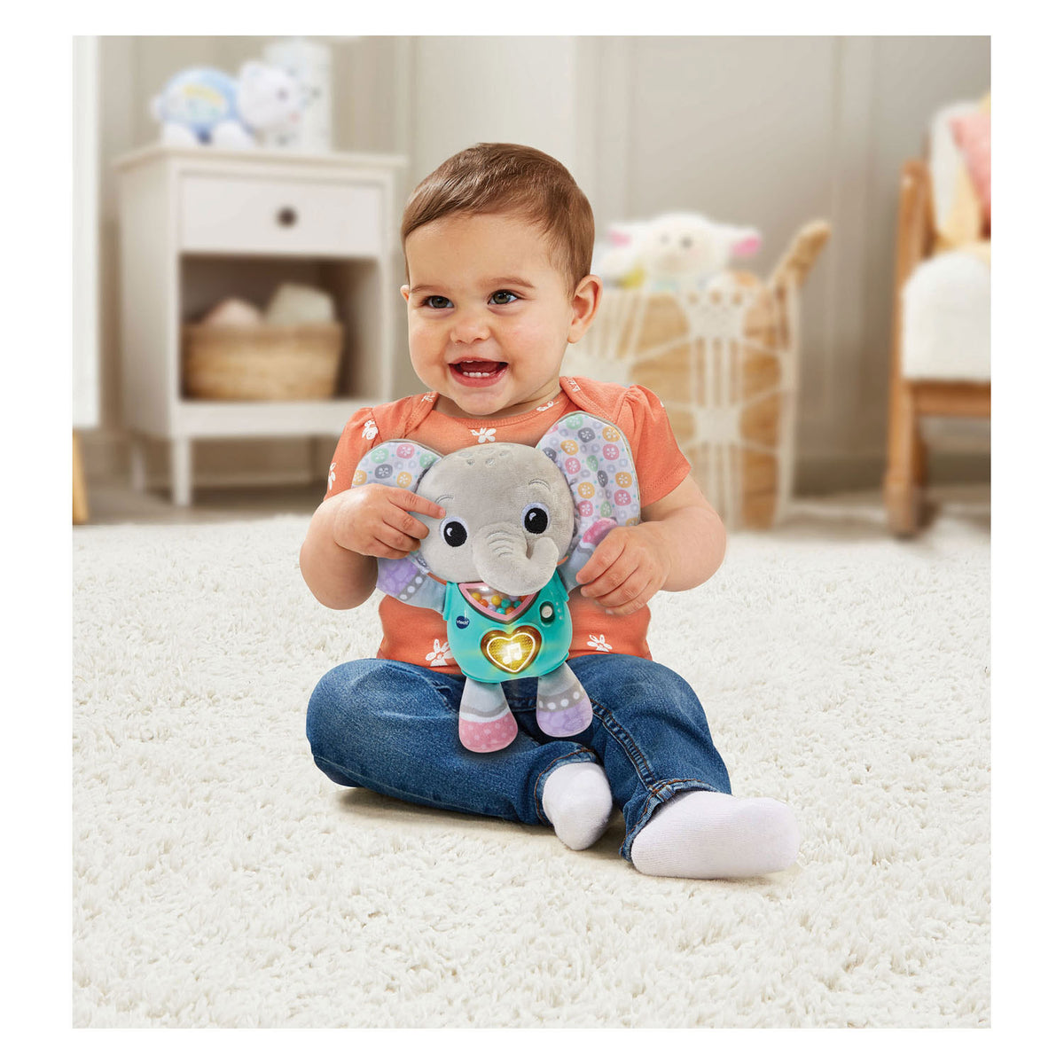 Vtech abraza y juega elefante gris
