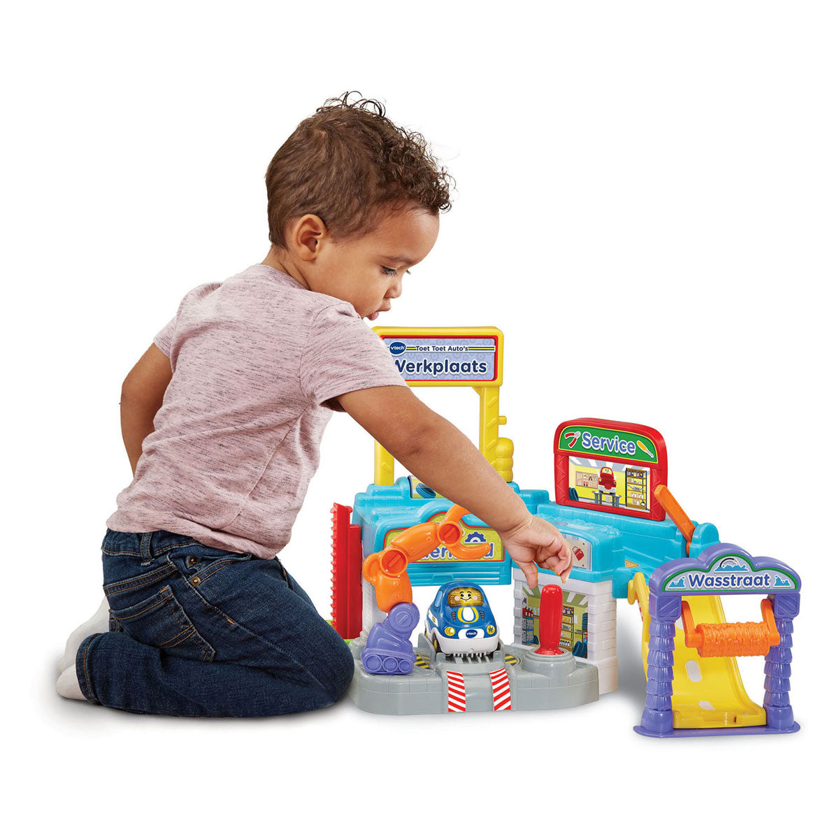 Vtech toot toot cars - taller - juguetes interactivos - incluido el auto ayden - juguetes a partir de 1 año