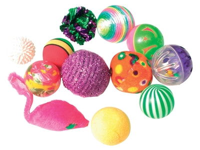 Juguetes para gatos Zolux bolas de colores fantasía surtido