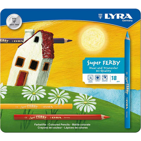 Lyra https: www.cchobby.nl super-ferby-1-lápices-de-colores-l-18-cm-recambio-6-25-mm-varios-colores-18-piezas-1-caja