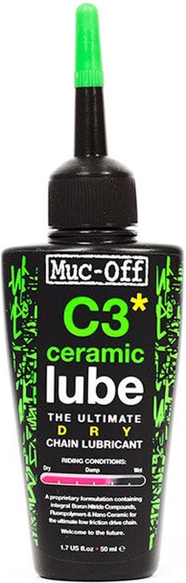 Lubricante cerámico seco muc-off c3 50 ml negro