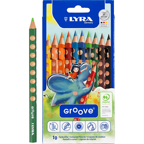 Lyra https: www.cchobby.nl lápices-de-colores-ranura-l-18-cm-relleno-4-25-mm-varios-colores-10-piezas-1-caja