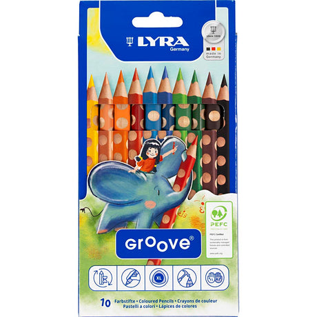 Lyra https: www.cchobby.nl lápices-de-colores-ranura-l-18-cm-relleno-4-25-mm-varios-colores-10-piezas-1-caja