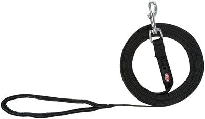 Trixie correa para perros con cinta de remolque negra