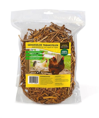 Utopía tallos de tabaco picados