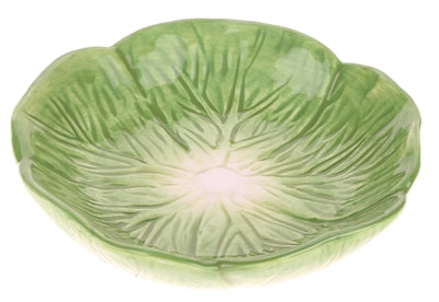 Tazón de comida para mascotas feliz hoja verde verde