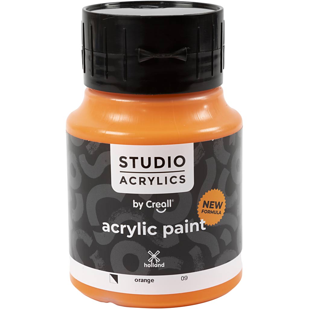 Https: www.cchobby.nl creall-studio-pintura-acrílica-semi-opaca-naranja-09-500-ml-1-botella